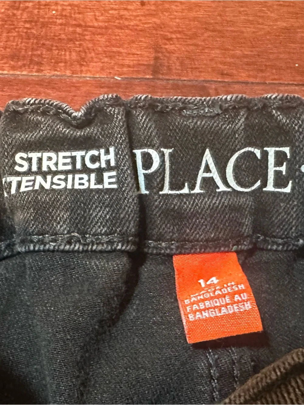 Bundle Children’s Place Kids  Black Denim Jeans - Straight Stretch Fit